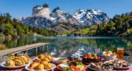 lakes volcanoes forests food