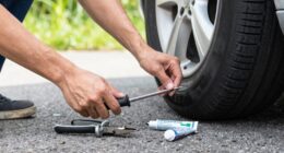 prepare tire repair kit