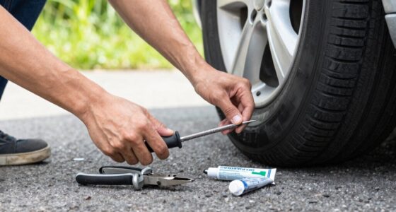 prepare tire repair kit