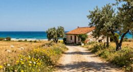 relaxed apulia seaside drive