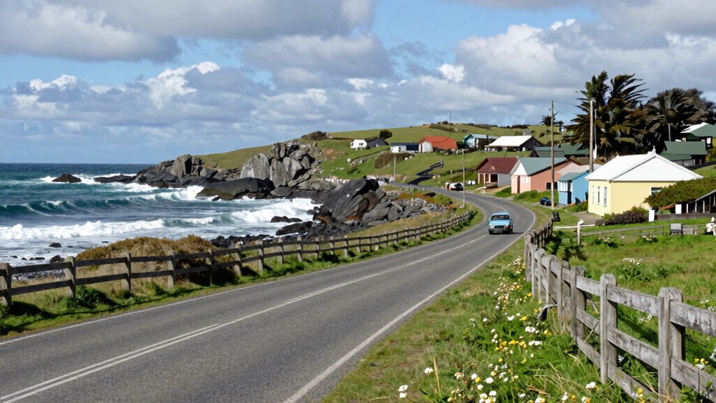 relaxed coastal road adventure