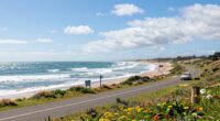 relaxing coastal road adventure