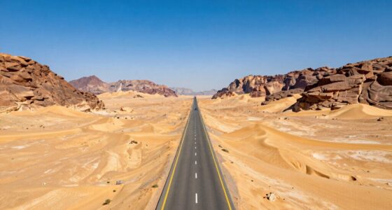 scenic jordan desert road