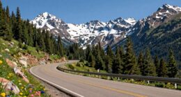 scenic mountain drive route