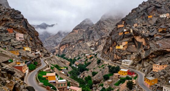 scenic oman mountain villages