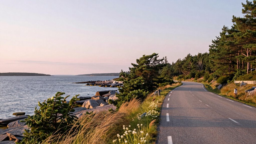 scenic peaceful coastal exploration