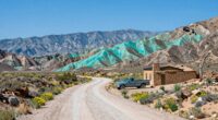 scenic turquoise mountain route