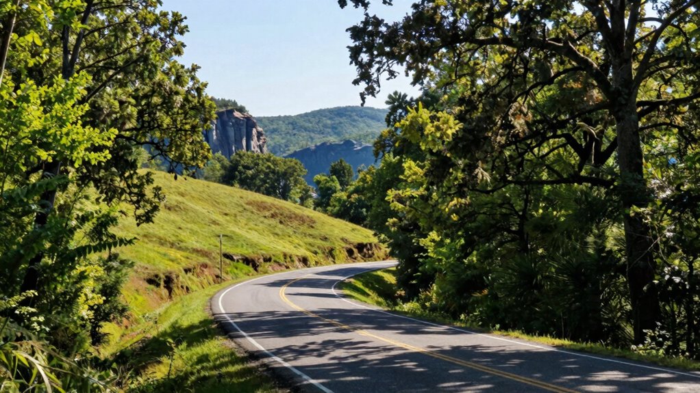 scenic waterfalls and overlooks