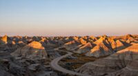 serene north dakota badlands