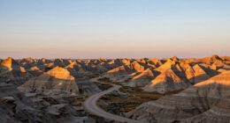 serene north dakota badlands
