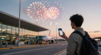 Firework Strike Delta Flight 1076