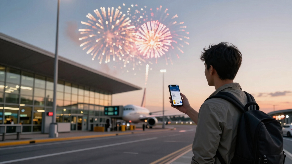 Firework Strike Delta Flight 1076
