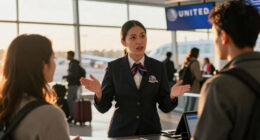 United Airlines Employee Passenger Confrontation